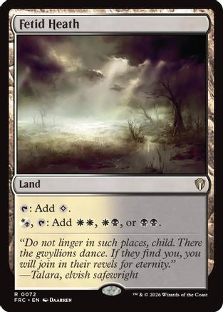 Fetid Heath (72) [Commander: Reality Fracture]
