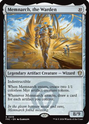Memnarch, the Warden (15) [Commander: Reality Fracture]