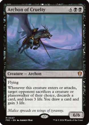 Archon of Cruelty (47) [Commander: Reality Fracture]