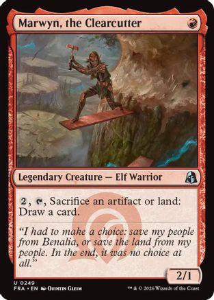 Marwyn, the Clearcutter (249) [Reality Fracture] foil