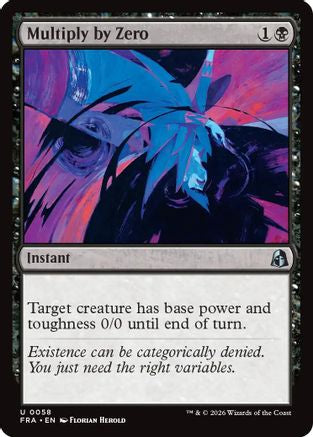 Multiply by Zero (58) [Reality Fracture] foil