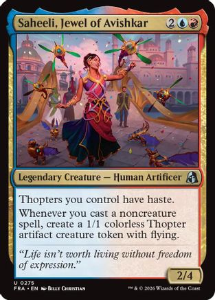 Saheeli, Jewel of Avishkar (275) [Reality Fracture] foil