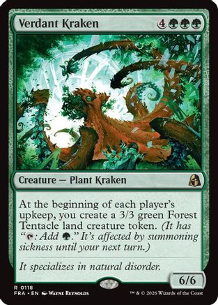 Verdant Kraken (118) [Reality Fracture] foil