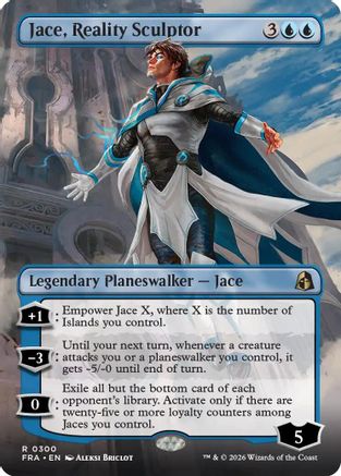 Jace, Reality Sculptor (Borderless) (300) [Reality Fracture] foil