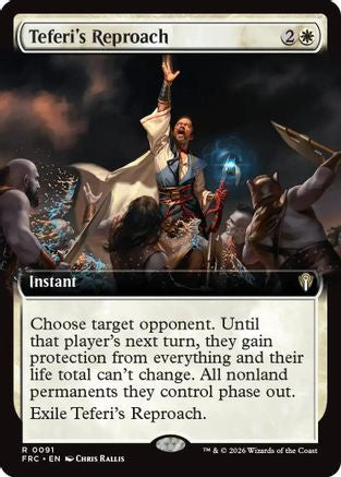 Teferi's Reproach (Extended Art) (91) [Commander: Reality Fracture]