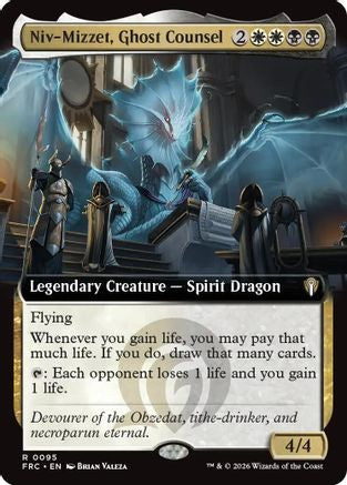 Niv-Mizzet, Ghost Counsel (Extended Art) (95) [Commander: Reality Fracture]
