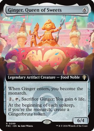 Ginger, Queen of Sweets (Extended Art) (99) [Commander: Reality Fracture]