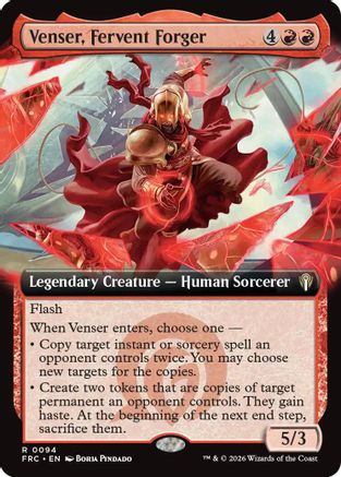 Venser, Fervent Forger (Extended Art) (94) [Commander: Reality Fracture]