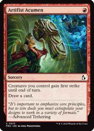 Artifist Acumen (73) [Reality Fracture] foil