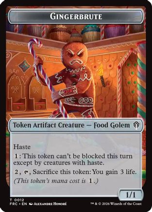 Gingerbrute // Myr Double-Sided Token (12) [Commander: Reality Fracture]