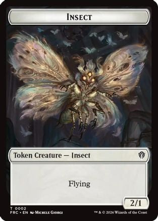 Insect // Rogue Double-Sided Token (2) [Commander: Reality Fracture]