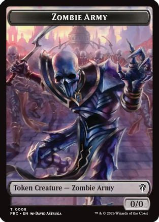 Zombie Army // Goblin Double-Sided Token (8) [Commander: Reality Fracture]