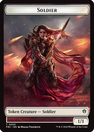 Soldier // Map Double-Sided Token (3) [Commander: Reality Fracture]