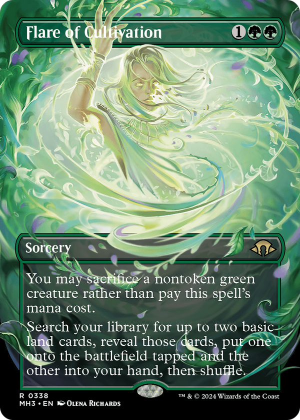 Flare of Cultivation (Borderless) (338) [Modern Horizons 3] foil - Deck Out Gaming