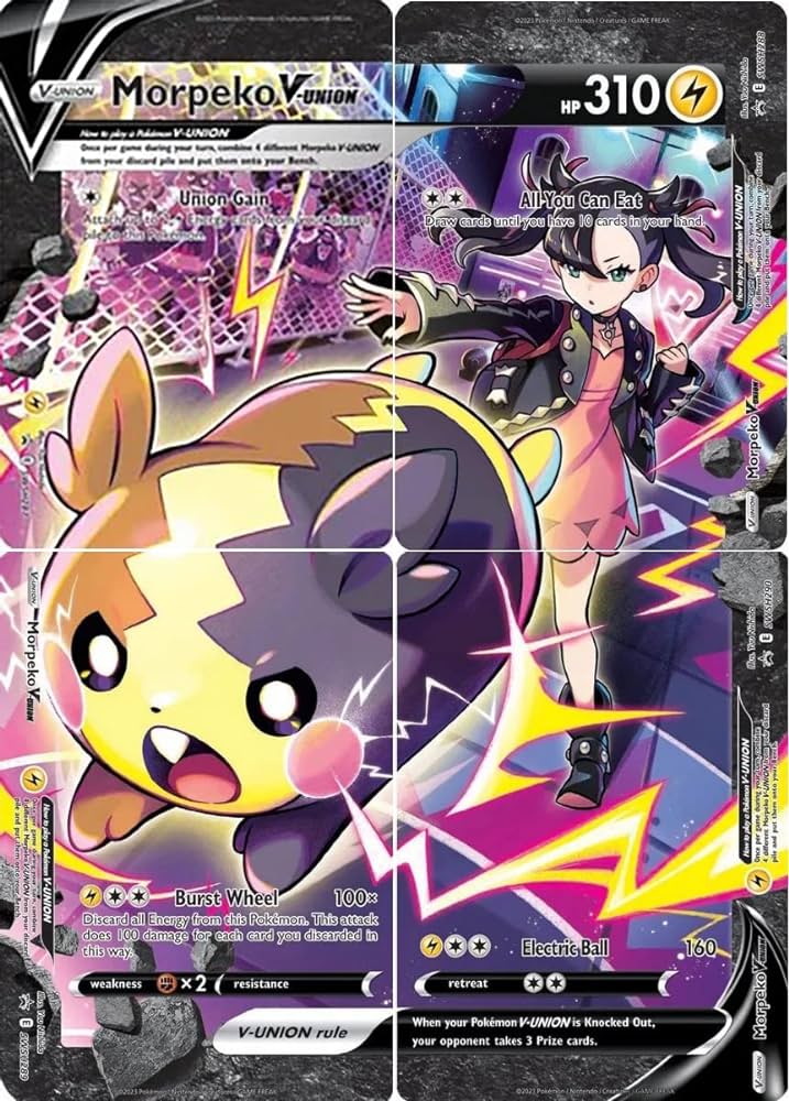 Morpeko V-UNION (Set of 4) (SWSH287-290) [Sword & Shield: Black Star Promos] - Deck Out Gaming