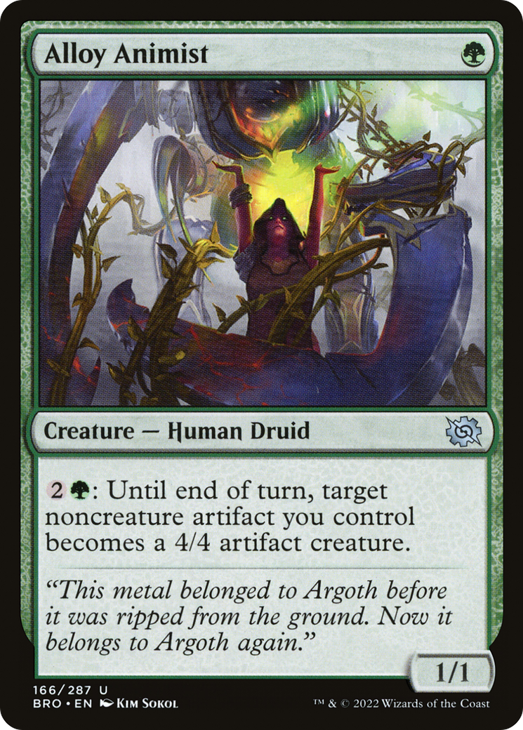 Alloy Animist (166) [The Brothers' War] foil - Deck Out Gaming