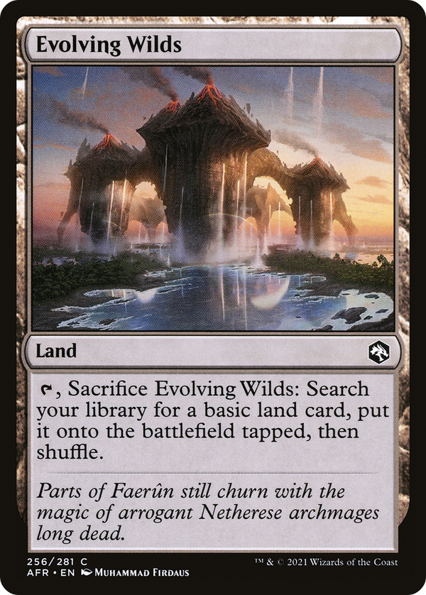 Evolving Wilds (256) [Adventures in the Forgotten Realms] foil - Deck Out Gaming