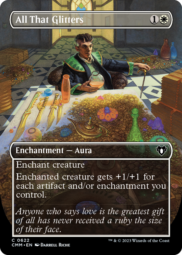 All That Glitters (Borderless) (622) [Commander Masters] foil - Deck Out Gaming