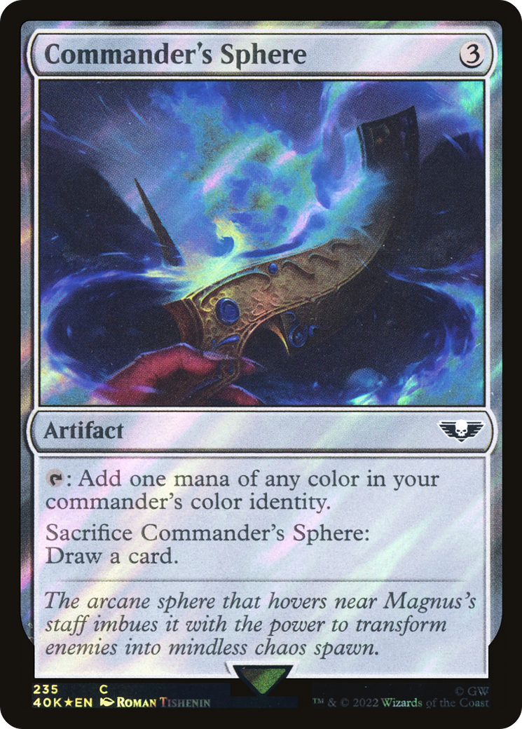 Commander's Sphere (235) (Surge Foil) (235) [Warhammer 40,000 Commander] foil - Deck Out Gaming
