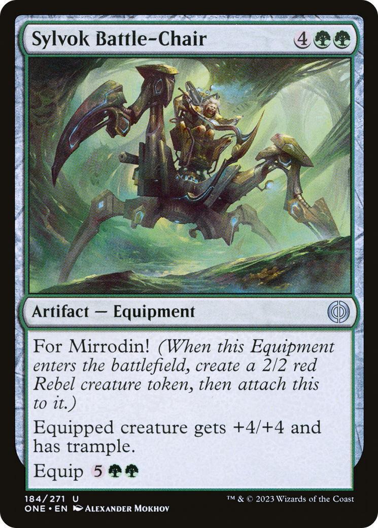 Sylvok Battle-Chair (184) [Phyrexia: All Will Be One]