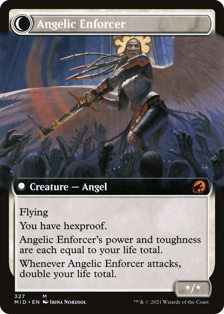 Enduring Angel (Extended Art) (327) [Innistrad: Midnight Hunt] - Deck Out Gaming