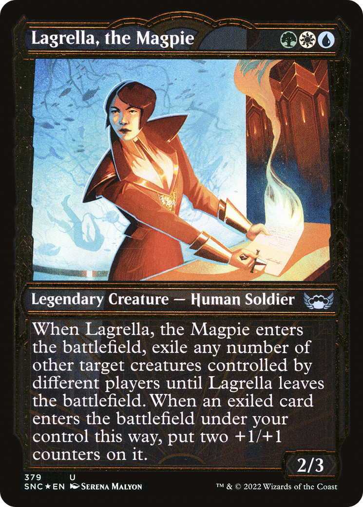 Lagrella, the Magpie (Gilded Foil) (379) [Streets of New Capenna] foil - Deck Out Gaming