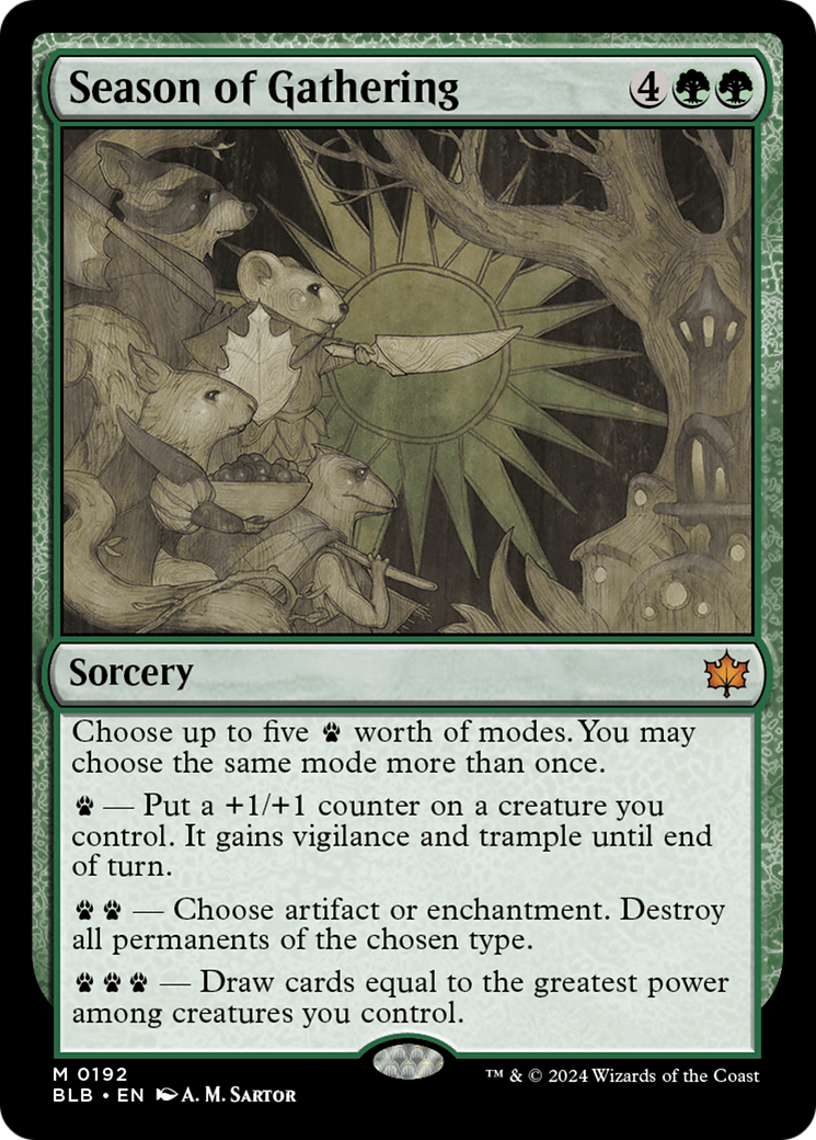 Season of Gathering (192) [Bloomburrow] - Deck Out Gaming