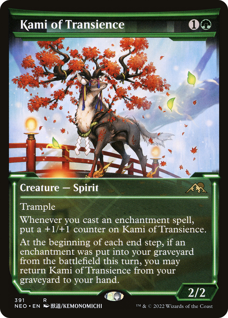 Kami of Transience (Showcase) (391) [Kamigawa: Neon Dynasty] foil - Deck Out Gaming