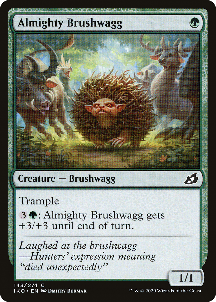 Almighty Brushwagg (143) [Ikoria: Lair of Behemoths] foil - Deck Out Gaming