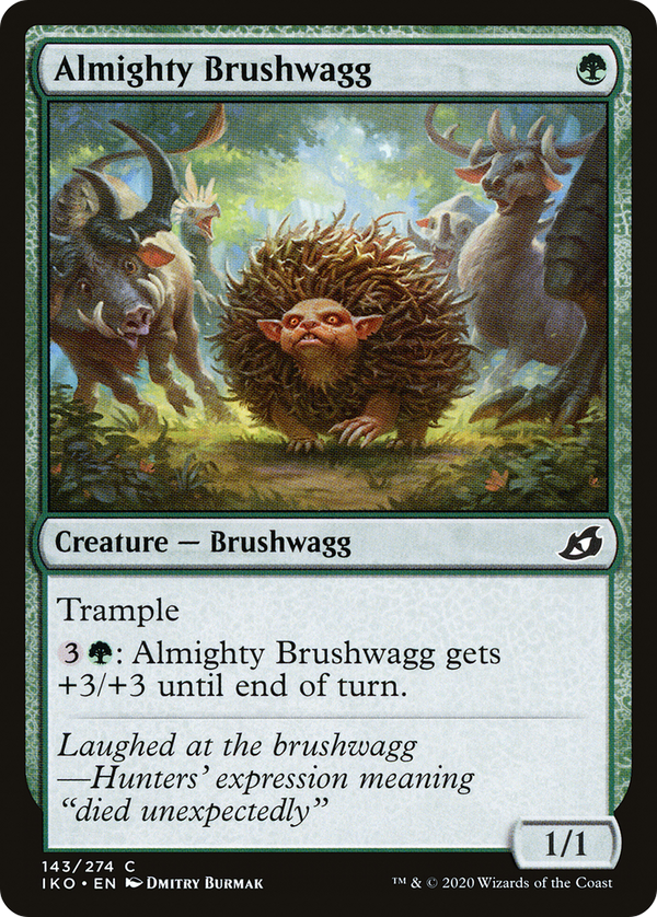 Almighty Brushwagg (143) [Ikoria: Lair of Behemoths] foil - Deck Out Gaming