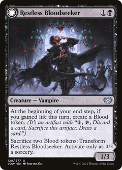 Restless Bloodseeker (128) [Innistrad: Crimson Vow] foil - Deck Out Gaming