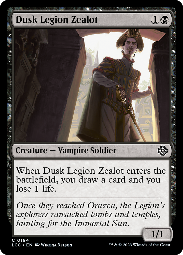 Dusk Legion Zealot (194) [The Lost Caverns of Ixalan Commander] - Deck Out Gaming