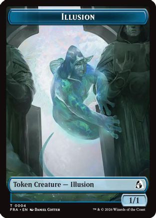 Illusion // Jace Double-Sided Token (4) [Reality Fracture]