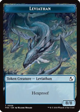 Leviathan // Beast Double-Sided Token (6) [Reality Fracture]