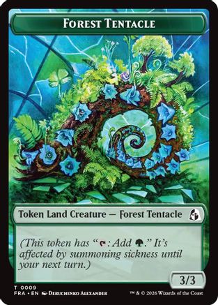 Forest Tentacle // Beast Double-Sided Token (9) [Reality Fracture]