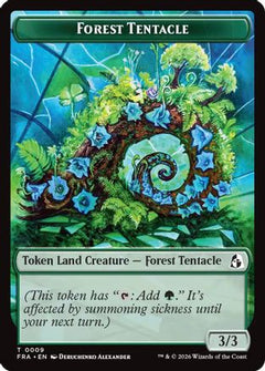 Forest Tentacle // Beast Double-Sided Token (9) [Reality Fracture] foil-1