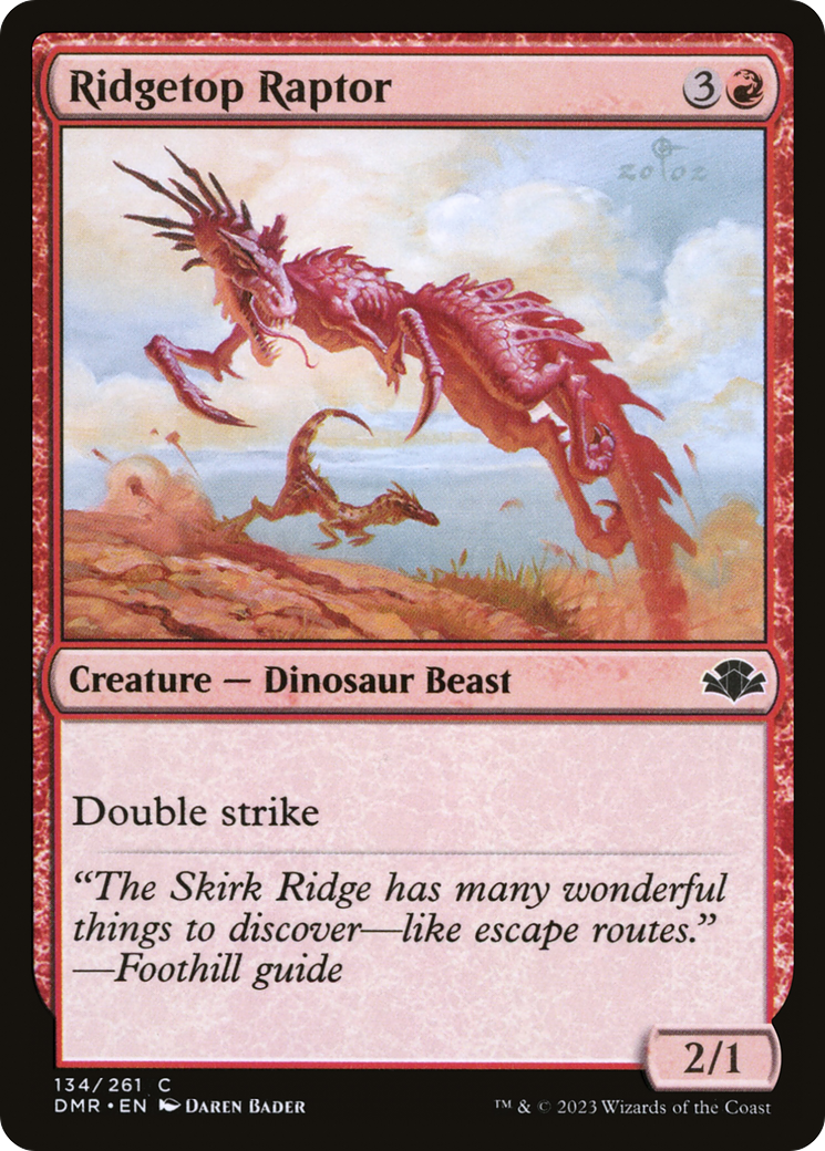 Ridgetop Raptor (134) [Dominaria Remastered] - Deck Out Gaming