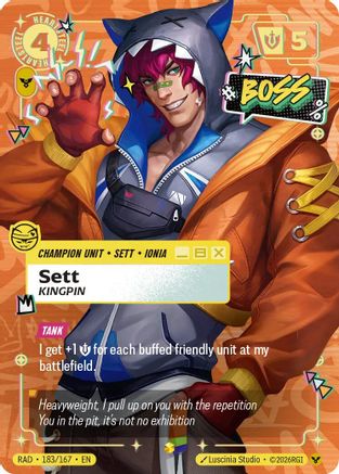 Sett, Kingpin (Showcase) (183/167) [Radiance] Foil-1
