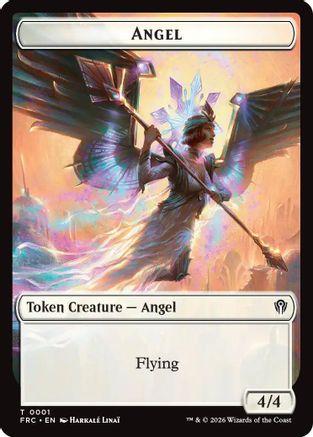 Angel // Myr Double-Sided Token (1) [Commander: Reality Fracture] foil-1
