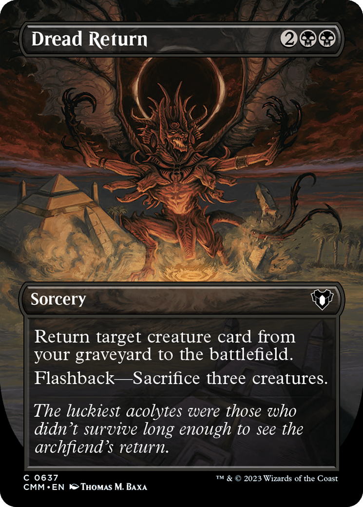 Dread Return (Borderless) (637) [Commander Masters] - Deck Out Gaming