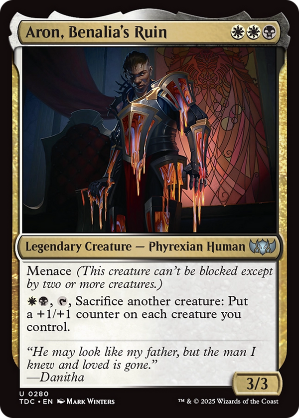 Aron, Benalia's Ruin (280) [Commander: Tarkir: Dragonstorm] - Deck Out Gaming