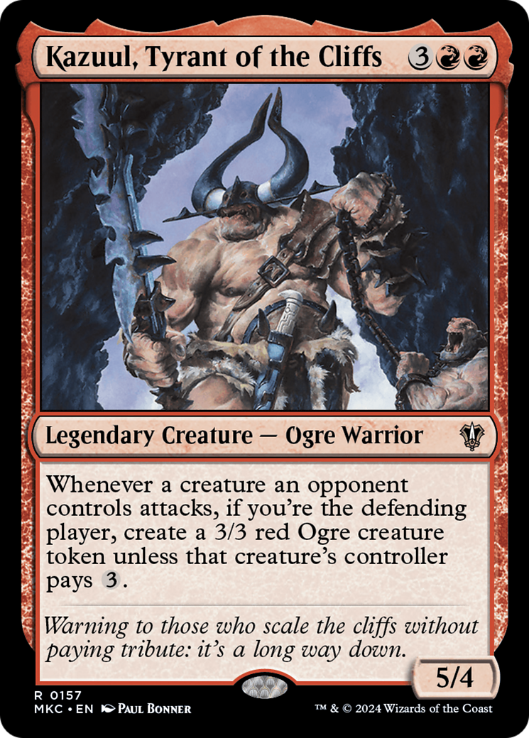 Kazuul, Tyrant of the Cliffs (157) [Murders at Karlov Manor Commander] - Deck Out Gaming