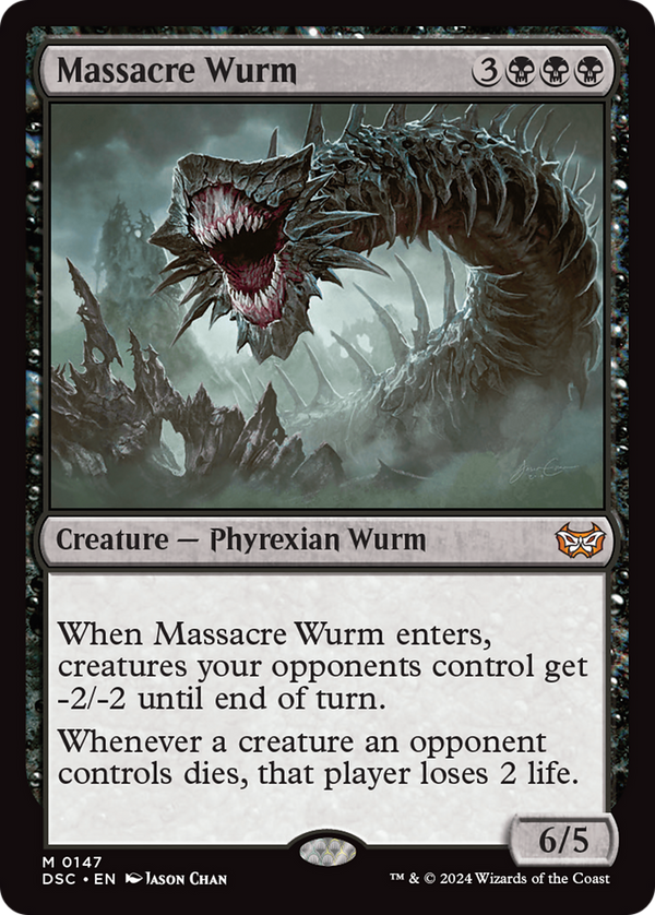 Massacre Wurm (147) [Duskmourn: House of Horror Commander] - Deck Out Gaming