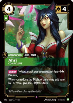 Ahri, Confident (038/167) [Radiance] Foil-1
