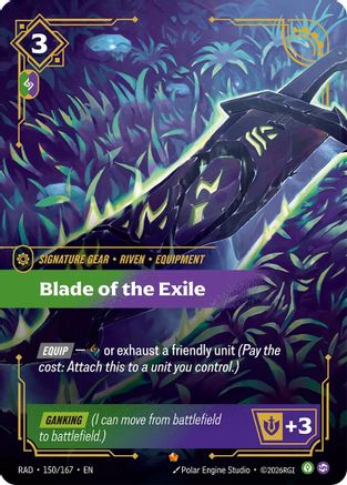 Blade of the Exile (150/167) [Radiance] Foil-1
