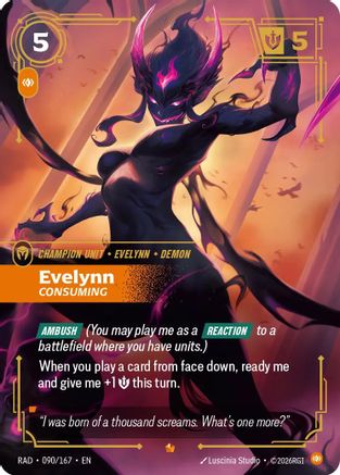 Evelynn, Consuming (090/167) [Radiance] Foil