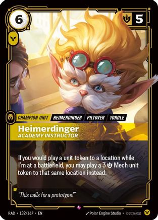 Heimerdinger, Academy Instructor (132/167) [Radiance] Foil-1