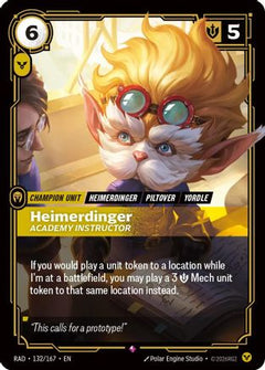 Heimerdinger, Academy Instructor (132/167) [Radiance] Foil-1