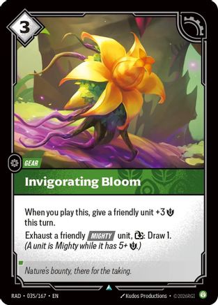 Invigorating Bloom (035/167) [Radiance] - Deck Out Gaming