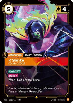 K'Sante, Courageous (Alternate Art) (086a/167) [Radiance] Foil-1